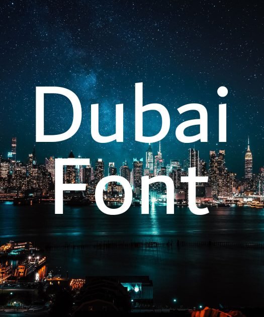 Dubai Font Free Download