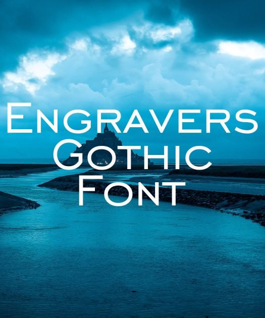 Engravers Gothic Font Free Download
