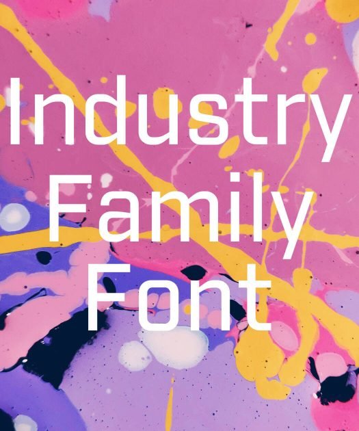 Industry Family Font Free Download