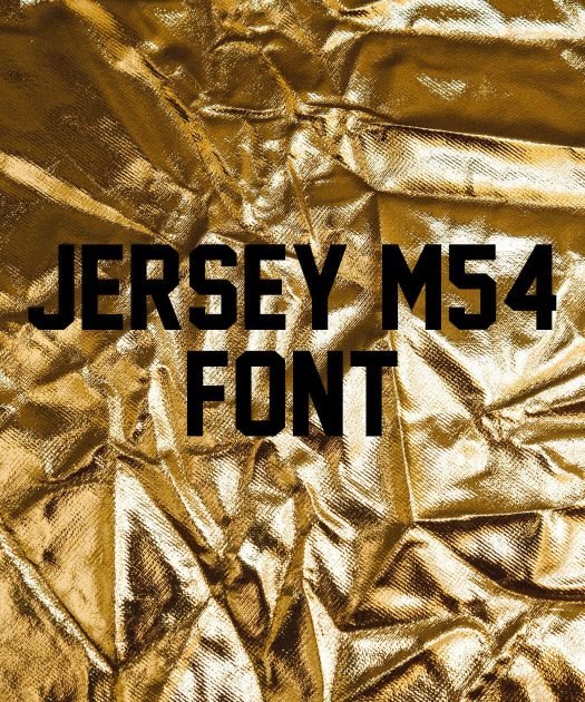 Jersey M54 Font Free Download