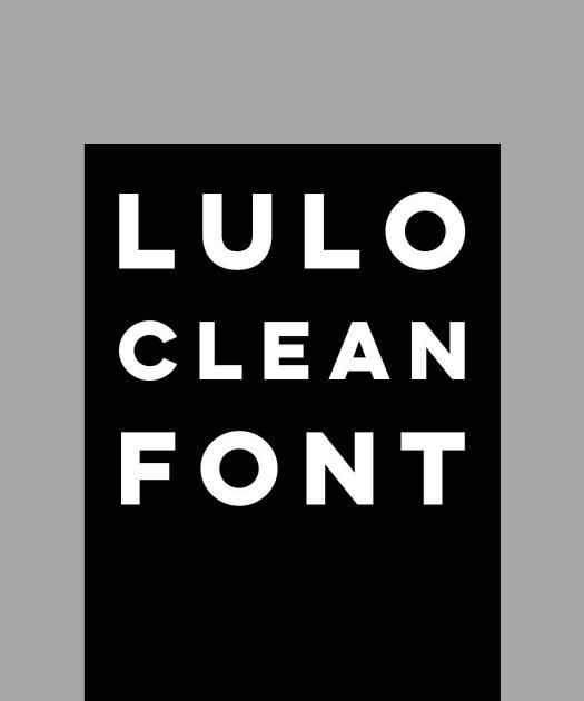 Lulo Clean Font Free Download