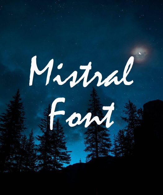 Mistral Font Free Download