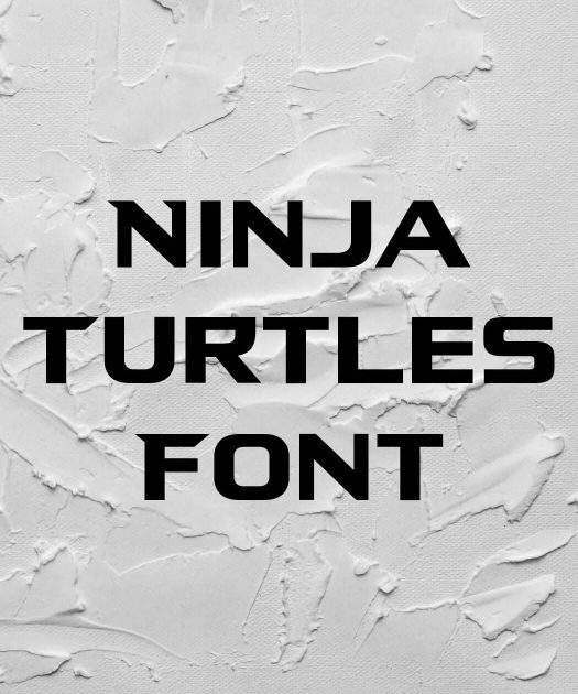 Ninja Turtles Font Free Download