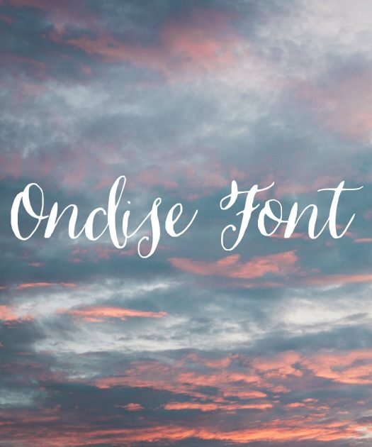 Ondise Font Free Download