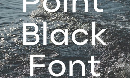 Point Black Font Free Download
