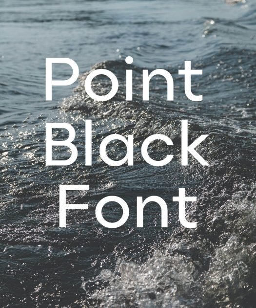 Point Black Font Free Download