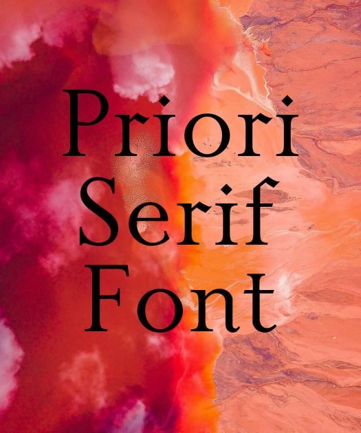 Priori Serif Font Free Download