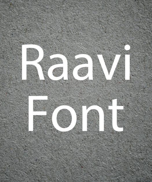 Raavi Font Free Download