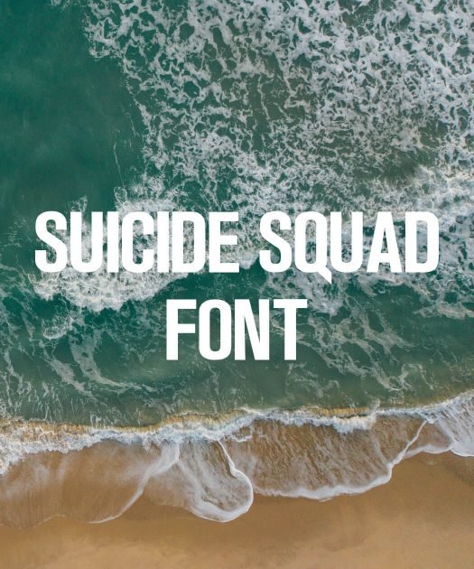Suicide Squad Font Free Download