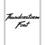 Thunderstorm Font Free Download