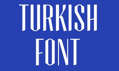 Turkish Font Free Download