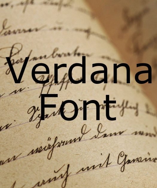 Verdana Font Free Download