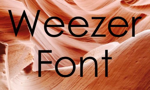 Weezer Font Free Download