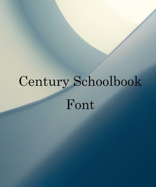 Century Schoolbook Font Free Download