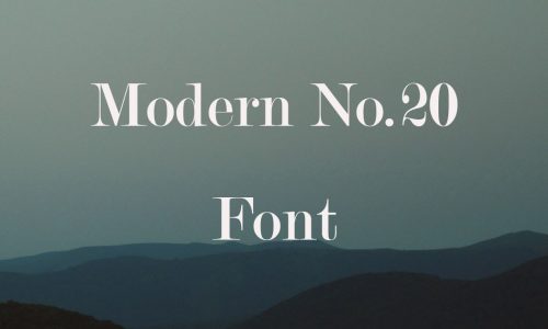 Modern No.20 Font Free Download
