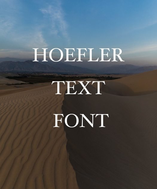 Hoefler Text Font Free Download