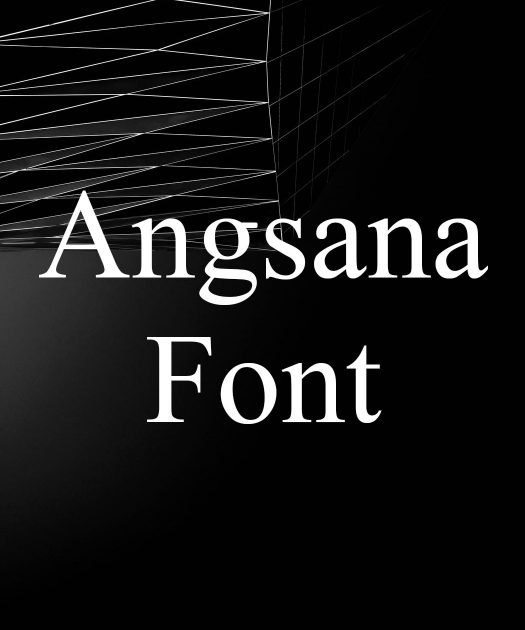 Angsana Font Free Download