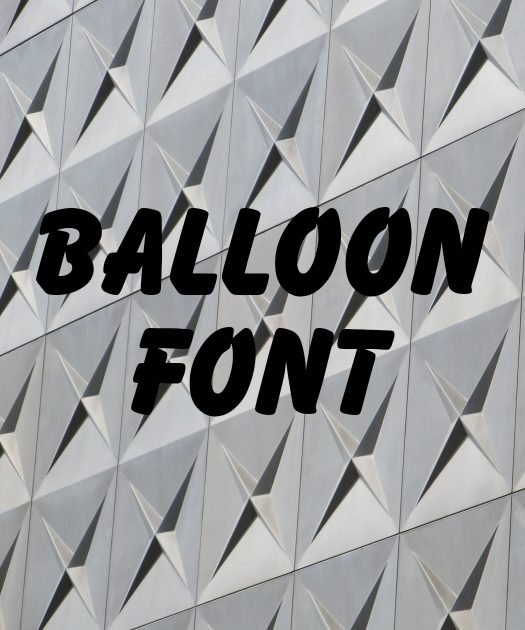 Balloon Font Free Download