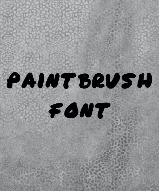 Paintbrush Font Free Download
