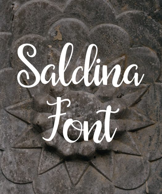 Saldina Font Free Download