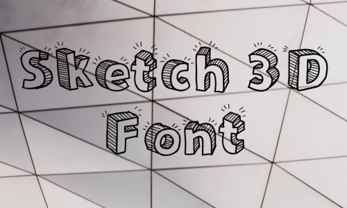 Sketch 3d Font Free Download
