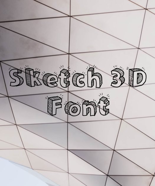 Sketch 3d Font Free Download