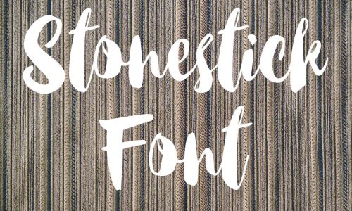 Stonestick Font Free Download