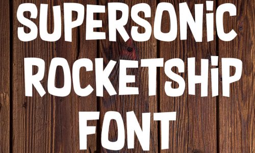 Supersonic Rocketship Font Free Download