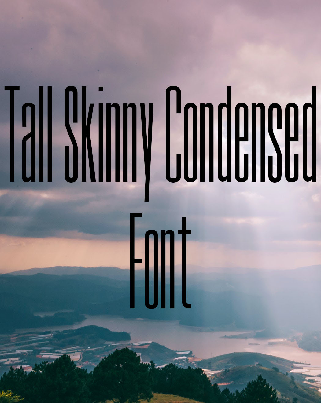 Tall Skinny Condensed Font Free Download