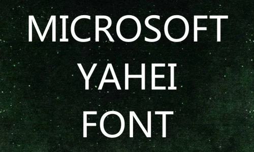 Microsoft Yahei Font Free Download