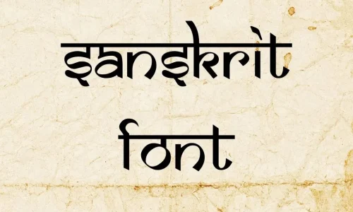 Sanskrit Font Free Download