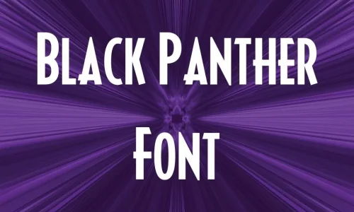 Black Panther Font Free Download