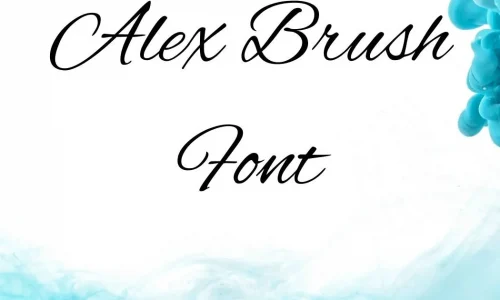 Alex Brush Font Free Download