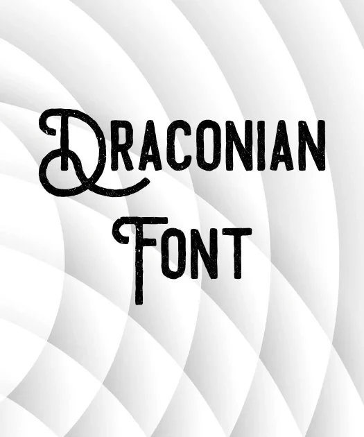 Draconian Font Free Download