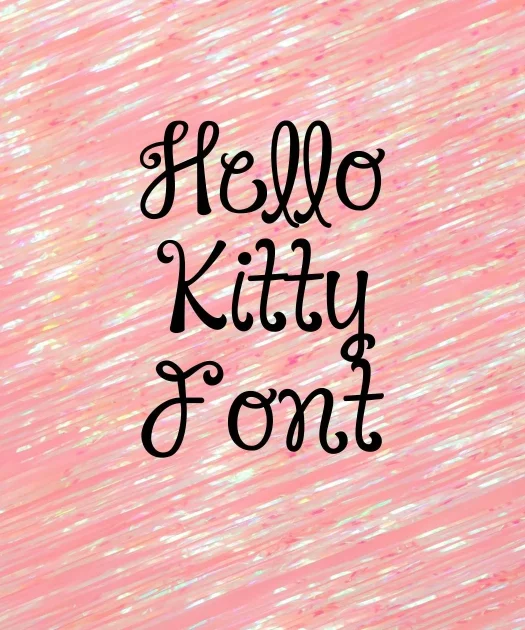 Hello Kitty Font Free Download
