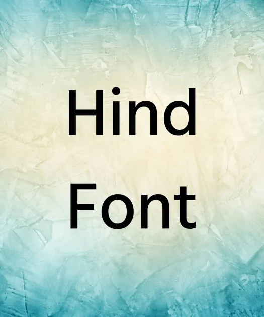 Hind Font Free Download