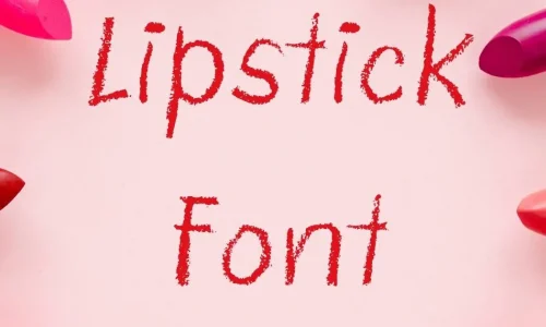 Lipstick Font Free download