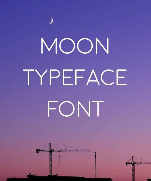 Moon Typeface Font Free Download