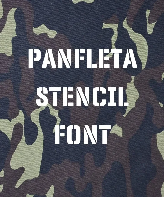 Panfleta Stencil Font Free Download