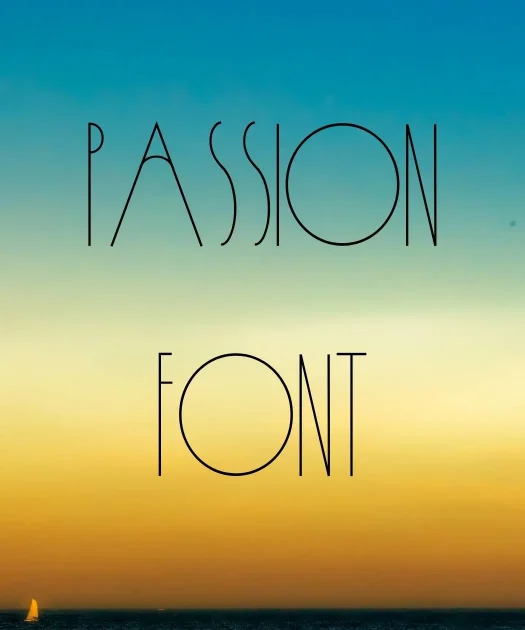 Passion Font Free Download