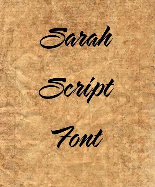 Sarah Font Free Download