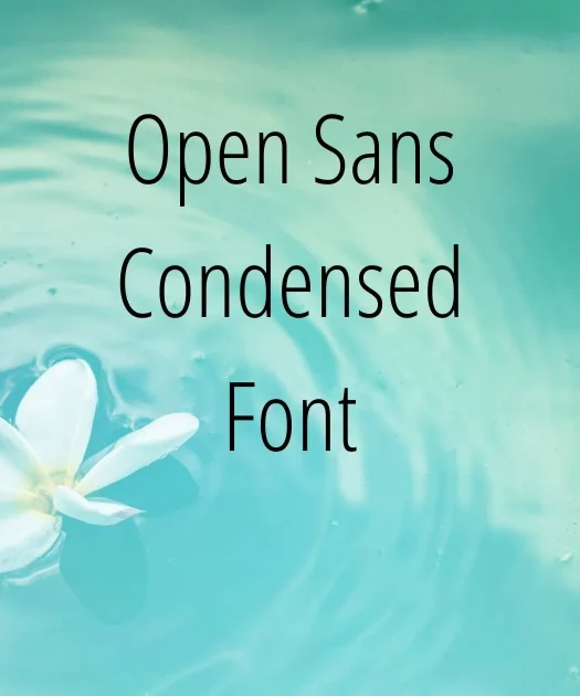 Open Sans Condensed Font Free Download