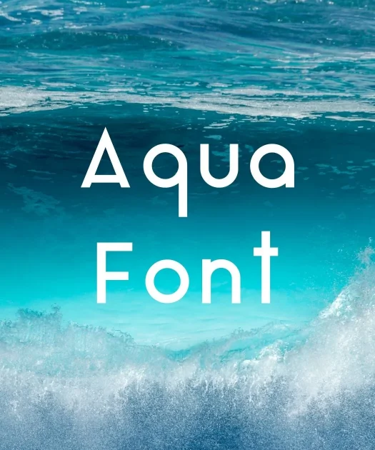 Aqua Font Free Download