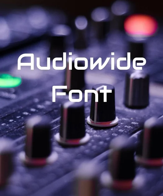 Audiowide Font Free Download