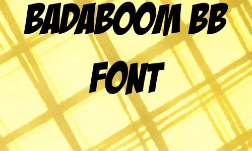 Badaboom BB Font Free Download