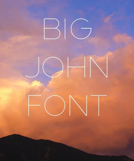 Big John Font Free Download