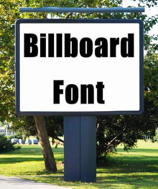 Billboard Font Free Download