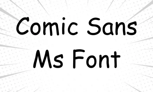 Comic Sans MS Font Free Download