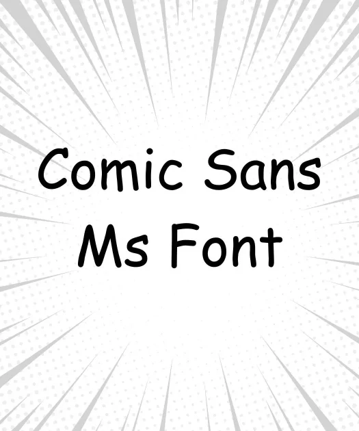 Comic Sans MS Font Free Download