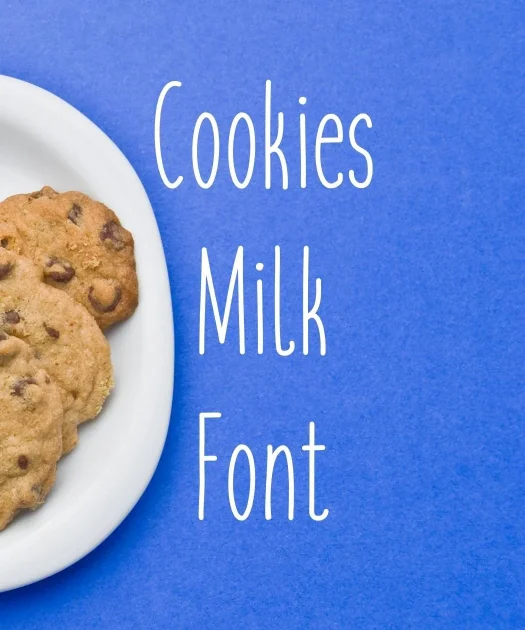 Cookies Milk Font Free Download